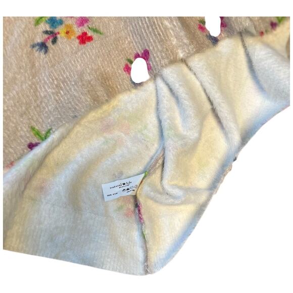 NWOT Natural Life Softer Than Cashmere Floral Mock Neck Sweater Size Medium - Picture 6 of 6